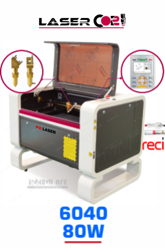 Laser Co2 Industrial Cortador y grabador 80W