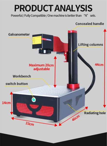 Láser fibra alta precision 20w