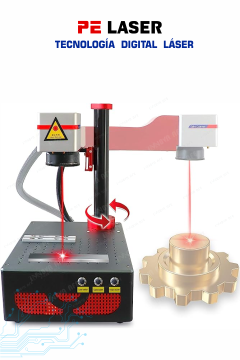 Equipo láser de fibra 30W vista frontal Pe Laser