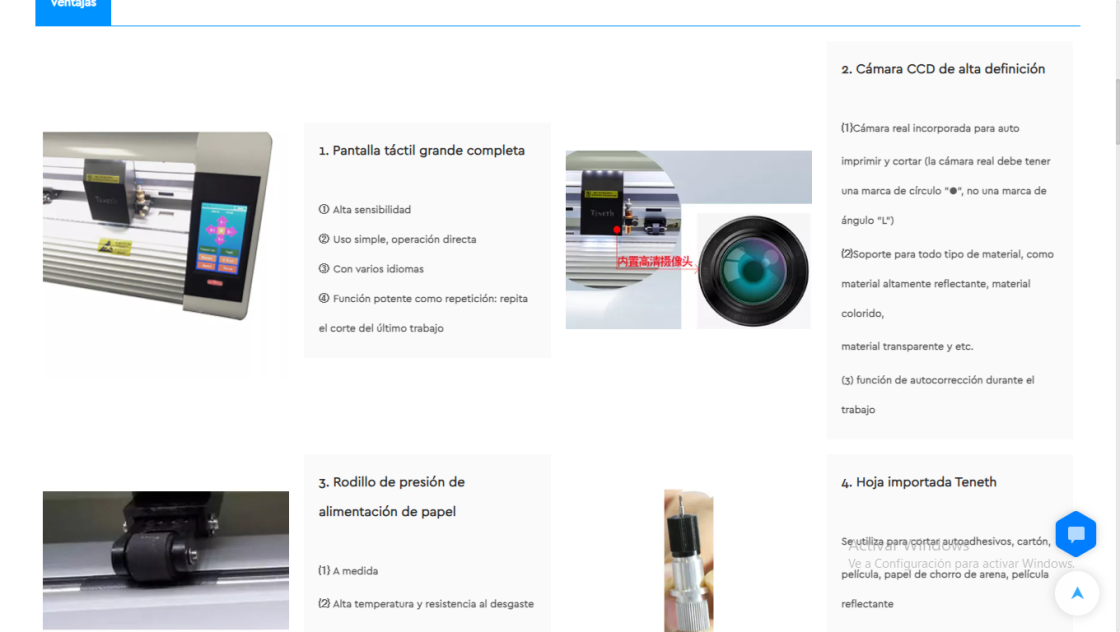 Plotter con CCD pantalla tactil corta vinil Innova Afe